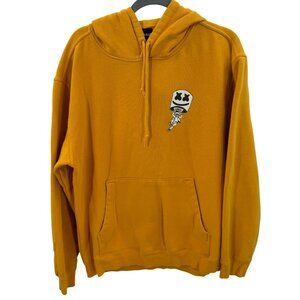 Marshmello X Fortnite Yellow Hoodie With White Graphic Mens Size L